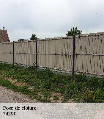 Pose de cloture