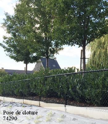 Pose de cloture