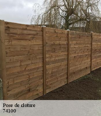 Pose de cloture