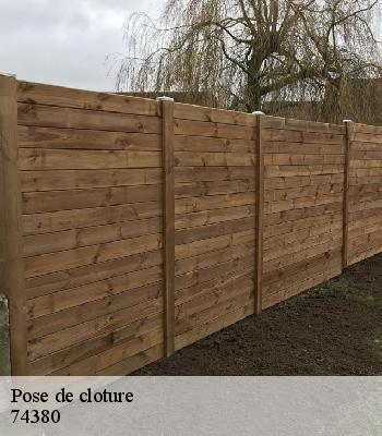 Pose de cloture