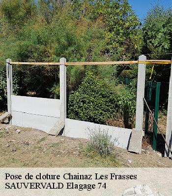 Pose de cloture