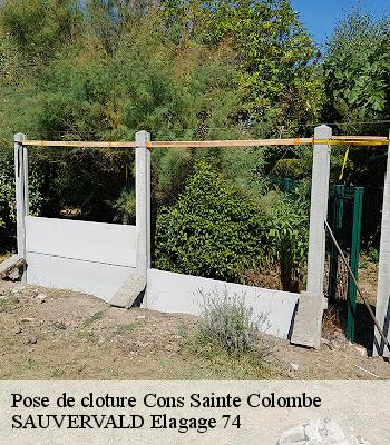 Pose de cloture