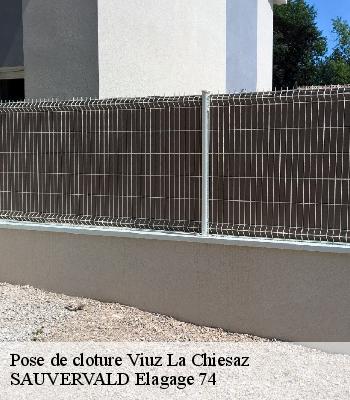 Pose de cloture