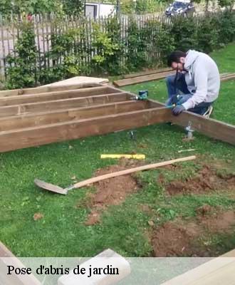 Pose d'abris de jardin