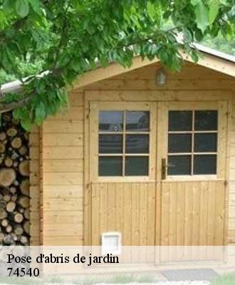 Pose d'abris de jardin