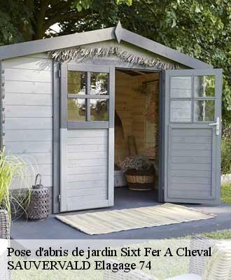 Pose d'abris de jardin