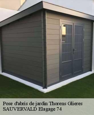 Pose d'abris de jardin